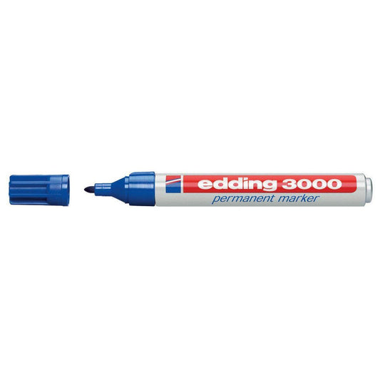 edding 3000 Permanentmarker nachfüllbar, 1.5 - 3 mm, blau