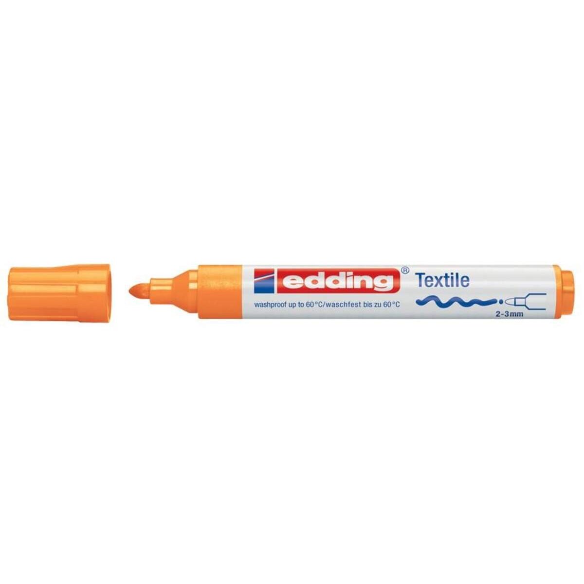 edding 4500 Textilmarker, 2-3mm, neonorange