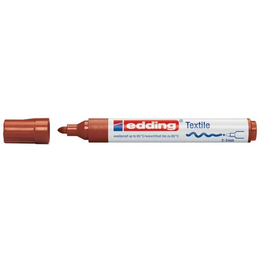 edding 4500 Textilmarker, 2-3mm, braun