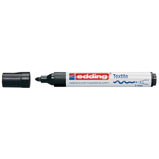 edding 4500 Textilmarker, 2-3mm, schwarz