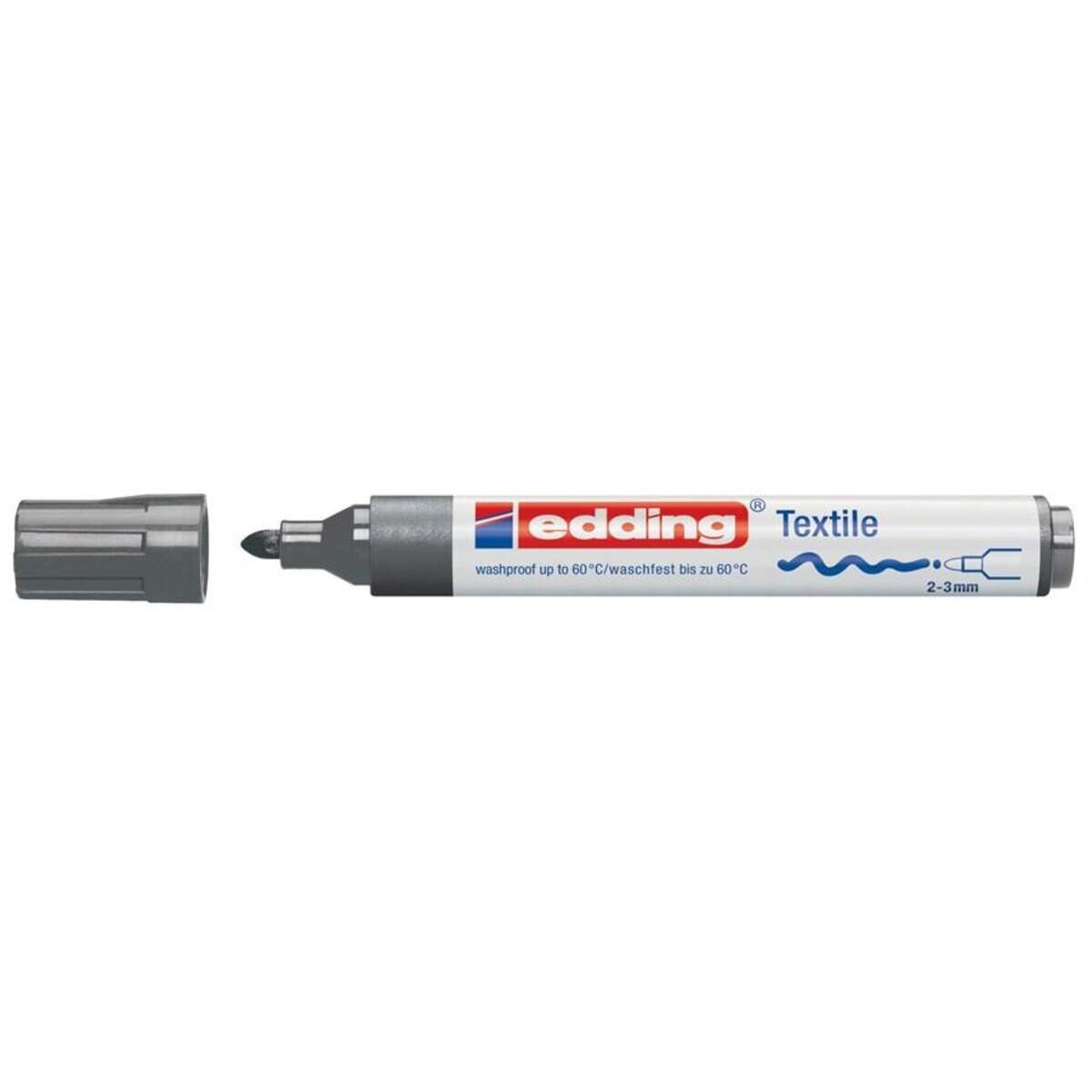 edding 4500 Textilmarker, 2-3mm, grau