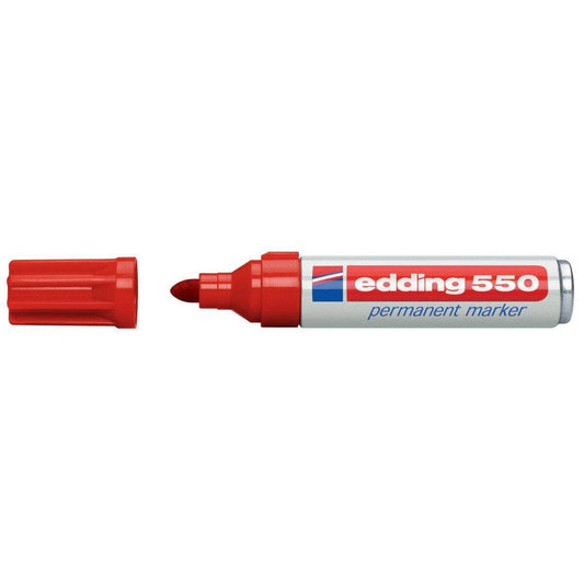 edding 550 Permanentmarker, 3-4mm, rot