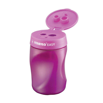 Ergonomischer Dosen-Spitzer für Rechtshänder - STABILO EASYsharpener - 3 in 1 - pink