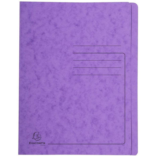 Exacompta Schnellhefter Colorspan bedruckt, 24 x 32 cm, für DIN A4, bis zu 350 Blatt, violett