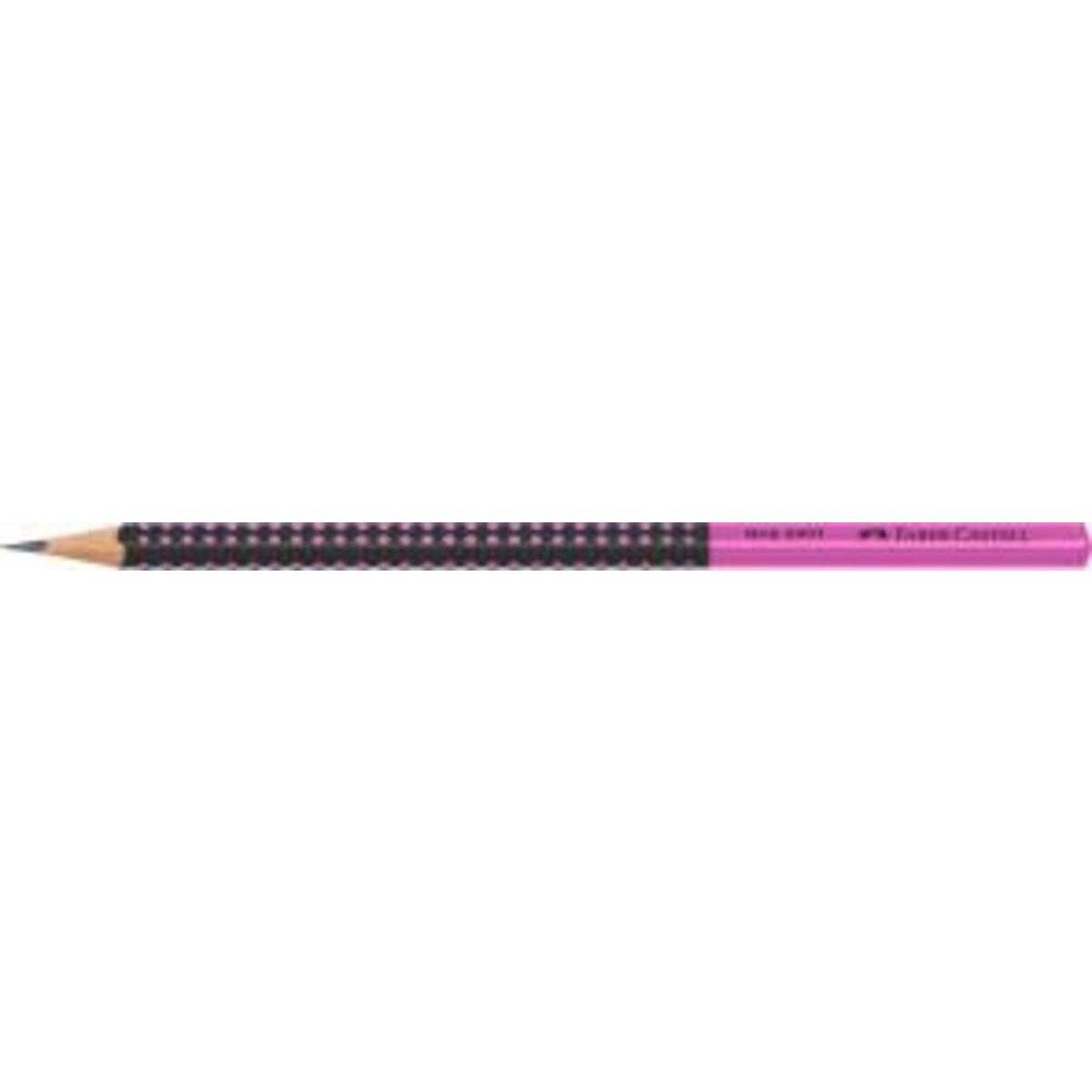 Faber-Castell Bleistift Grip 2001 Two Tone sw/pink