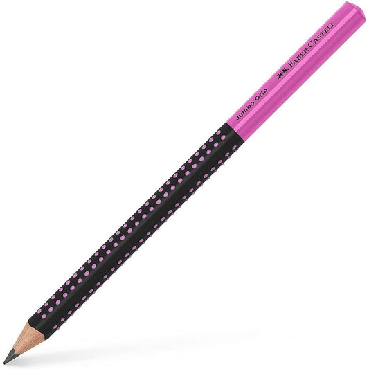 Faber-Castell Bleistift Jumbo Grip Two Tone, schwarz-pink