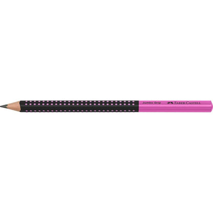 Faber-Castell Bleistift Jumbo Grip Two Tone, schwarz-pink