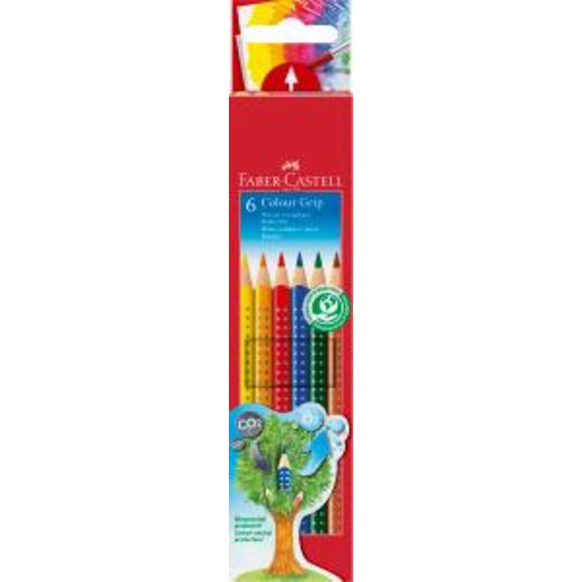 Faber-Castell Farbstift Colour GRIP, 6 Farben