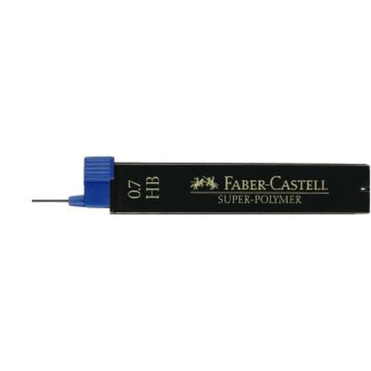 Faber-Castell Feinmine SUPER POLYMER Stärke: 0,7 mm, Härtegrad: B, tiefschwarz