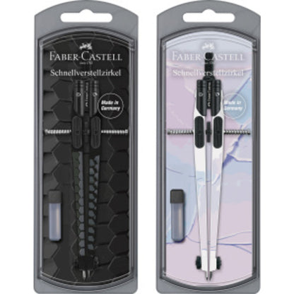 Faber-Castell Zirkel Schnellverstellz. Dark & Bright, 1 Stück, 2-fach sortiert