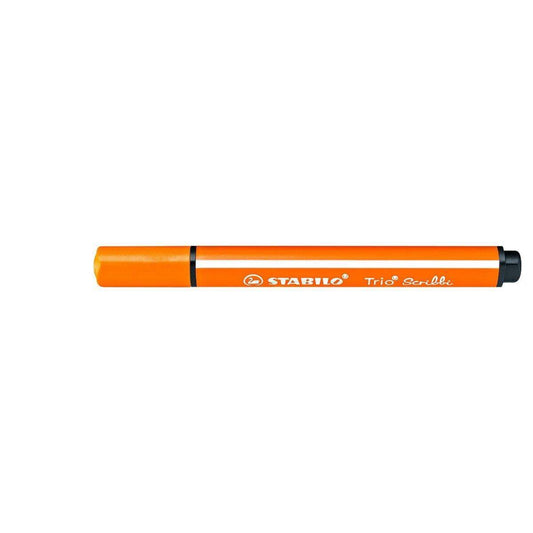 Gefederter Dreikant-Filzstift - STABILO Trio Scribbi - Einzelstift - orange