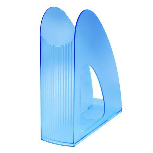HAN Stehsammler TWIN, für Formate bis C4, 76 x 26 x 239 mm, transluzent-blau