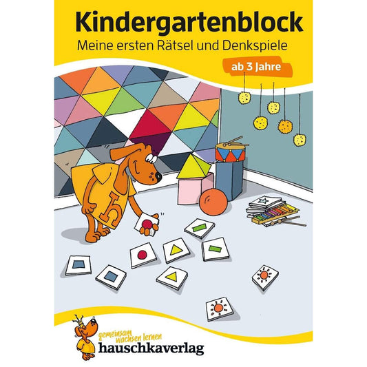 Hauschka Verlag Kindergartenblock - Meine ersten Rätsel und Denkspiele ab 3 Jahre, A5-Block