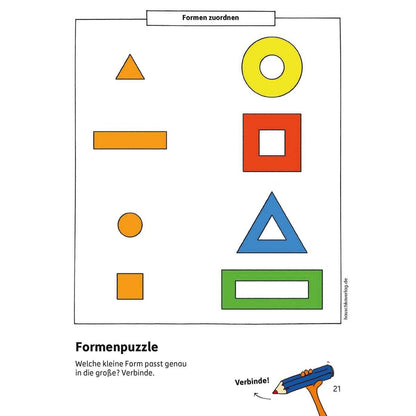 Hauschka Verlag Kindergartenblock - Meine ersten Rätsel und Denkspiele ab 3 Jahre, A5-Block