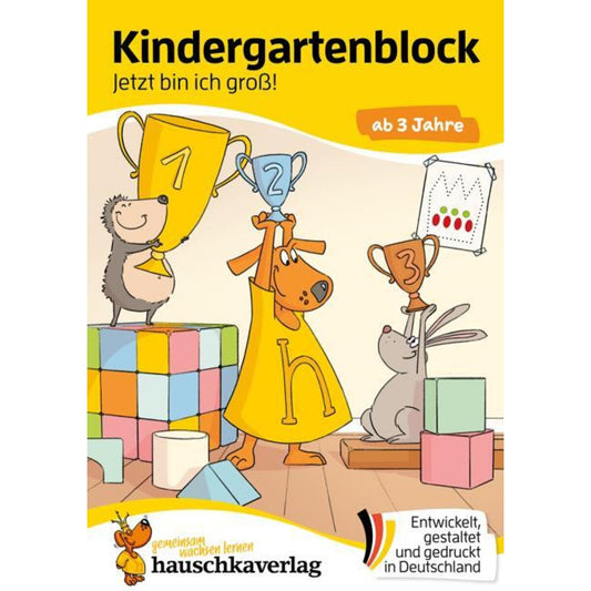 Hauschka Verlag Kindergartenblock ab 3 Jahre - Jetzt bin ich groß!