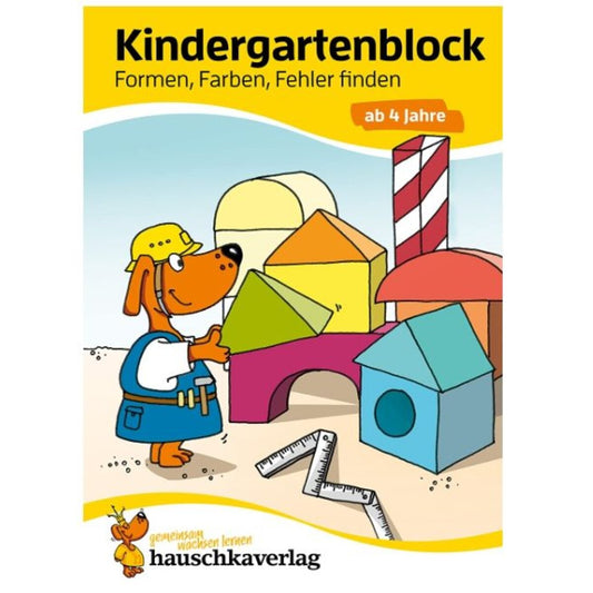 Hauschka Verlag Kindergartenblock Formen, Farben, Fehler finden ab 4 Jahre