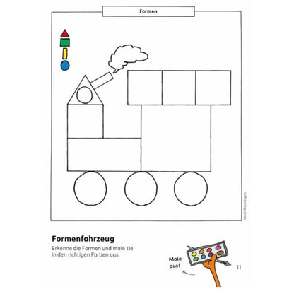 Hauschka Verlag Kindergartenblock Formen, Farben, Fehler finden ab 4 Jahre