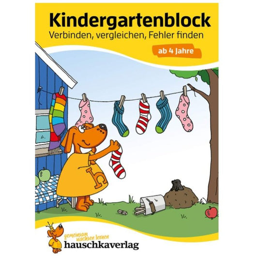 Hauschka Verlag Kindergartenblock Verbinden, vergleichen, Fehler finden