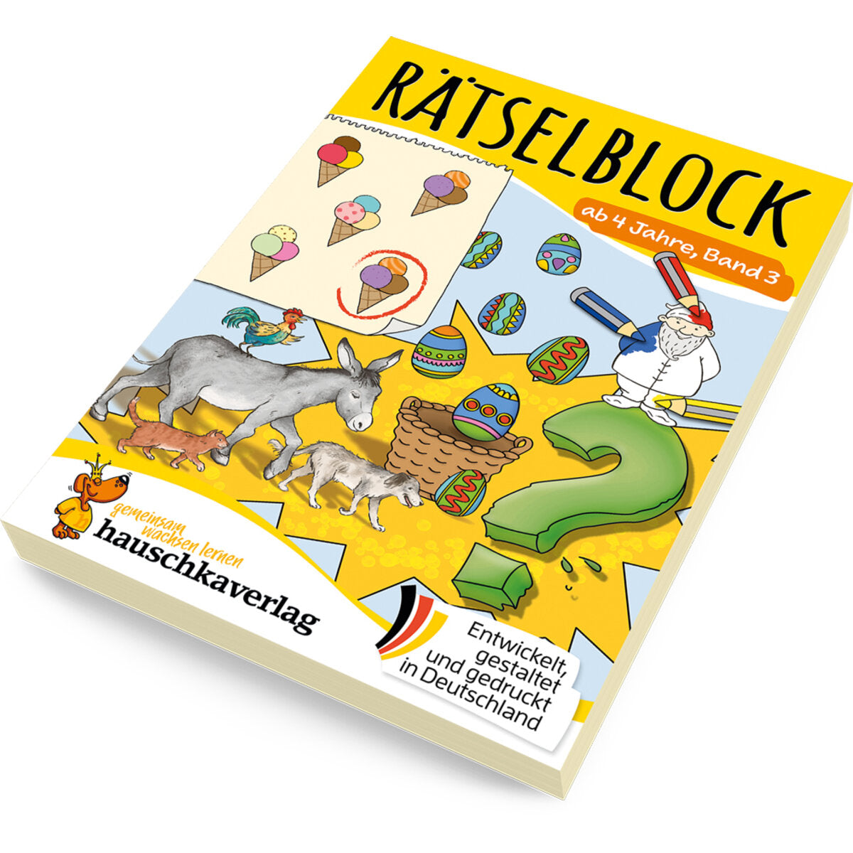 Hauschka Verlag Rätselblock ab 4 Jahre, Band 3