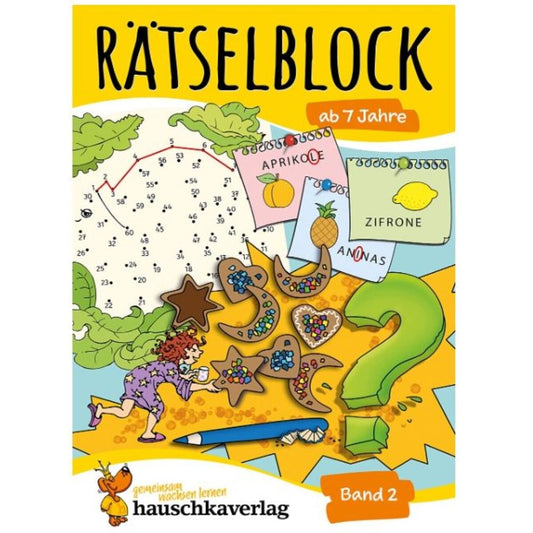 Hauschka Verlag Rätselblock ab 7 Jahre, Band 2, A5-Block