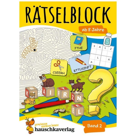 Hauschka Verlag Rätselblock ab 8 Jahre, Band 2, A5-Block