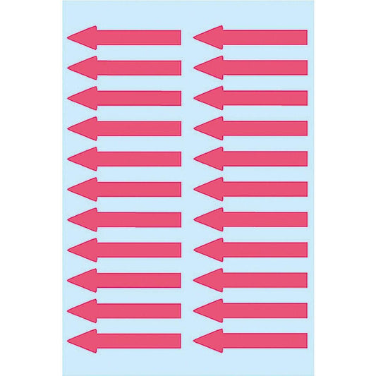 HERMA Hinweisetiketten Pfeile, 38 x 7 mm, leuchtrot