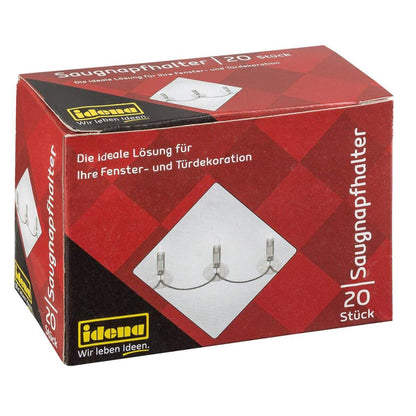 Idena Saugnapfhalter für Lichterketten- und Netze, 20 Stück