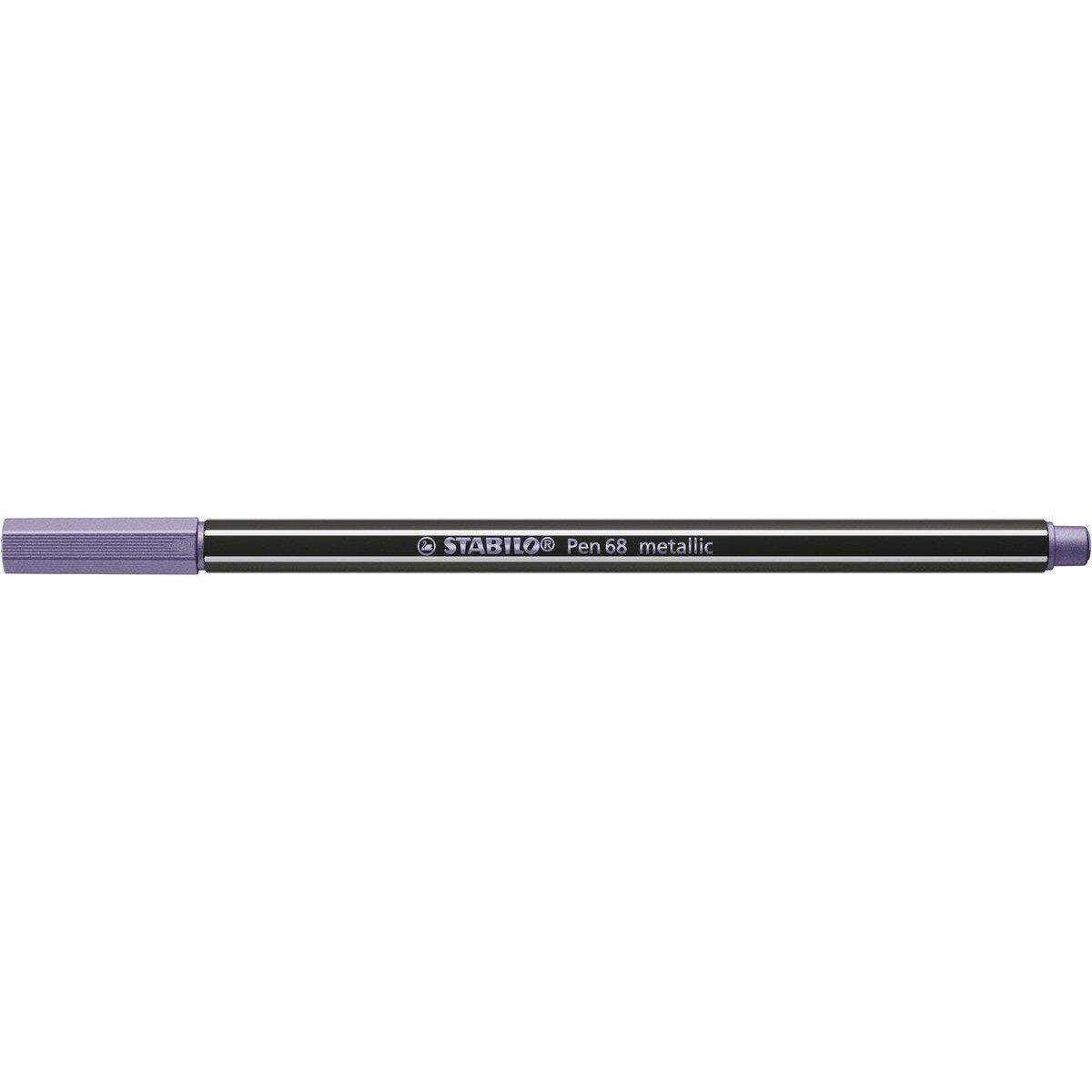 Premium Metallic-Filzstift - STABILO Pen 68 metallic - Einzelstift - metallic violett