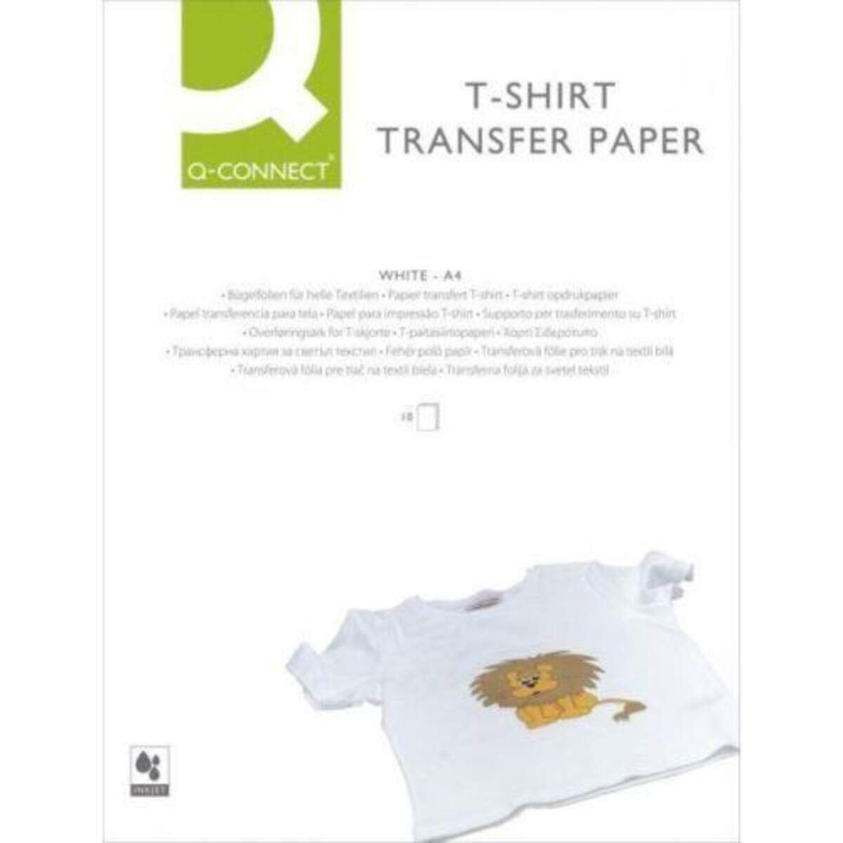 Q-connect T-Shirt Transferfolie A4, 10 Folien