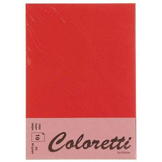 Rössler Coloretti Briefbogen 10 Blatt Klatschmohn Din A4 80g