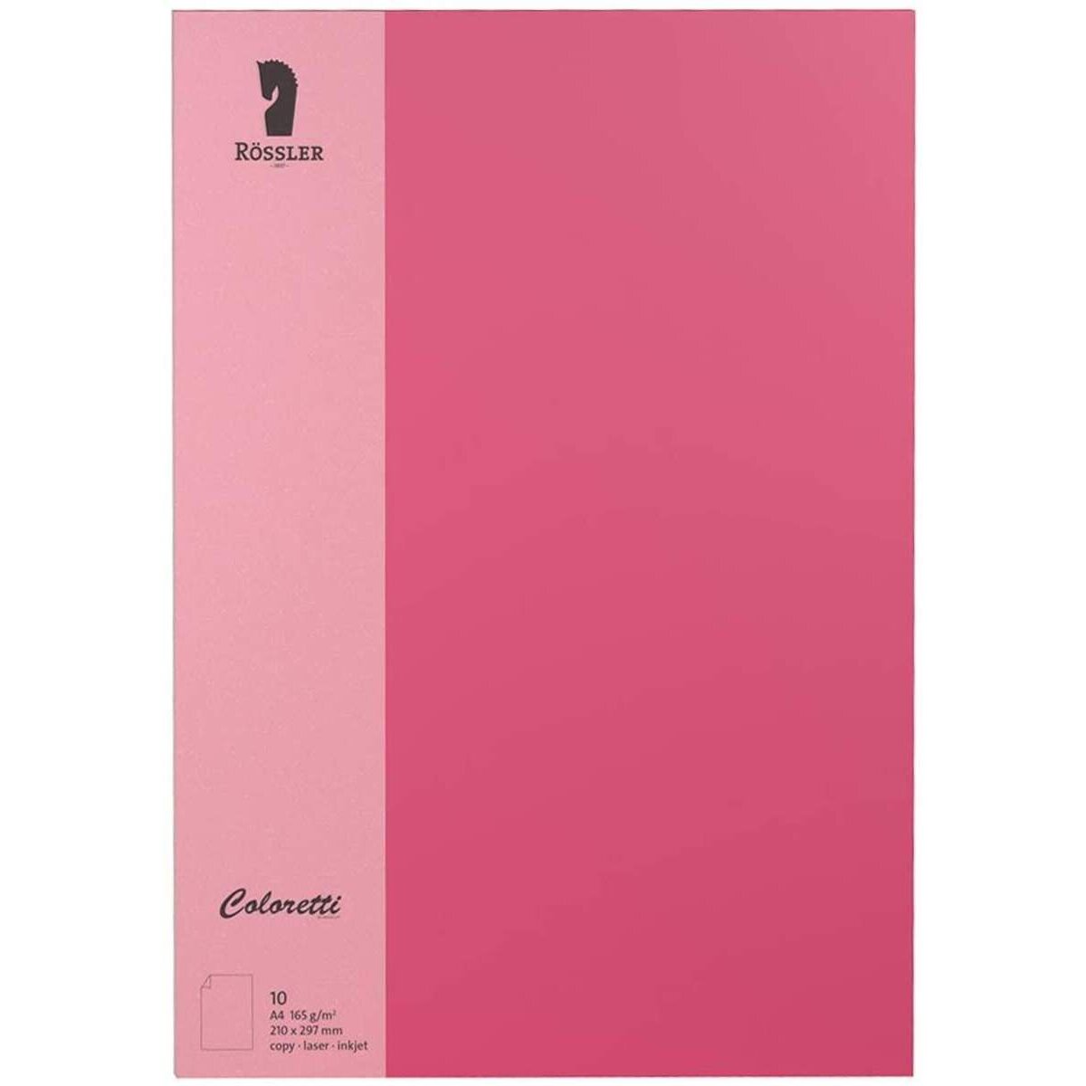 Rössler Coloretti Briefpapier, 165g/m², DIN A4, 10 Blatt, rosa