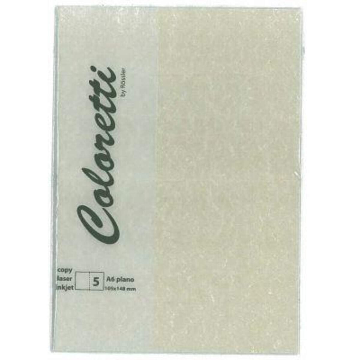 Rössler Coloretti Karten, A6, hd-pl, 225gm², Pergamentpapier, sahara braun, 5 Stück