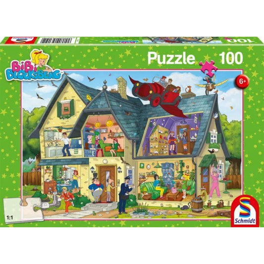 Schmidt Spiele Puzzle - Bibi Blocksberg Bei Blocksbergs ist was los!, 100 Teile