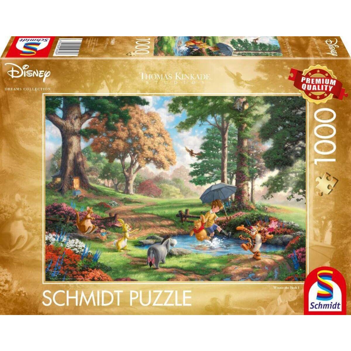 Schmidt Spiele Puzzle - Thomas Kinkade Disney Winnie The Pooh, 1000 Teile