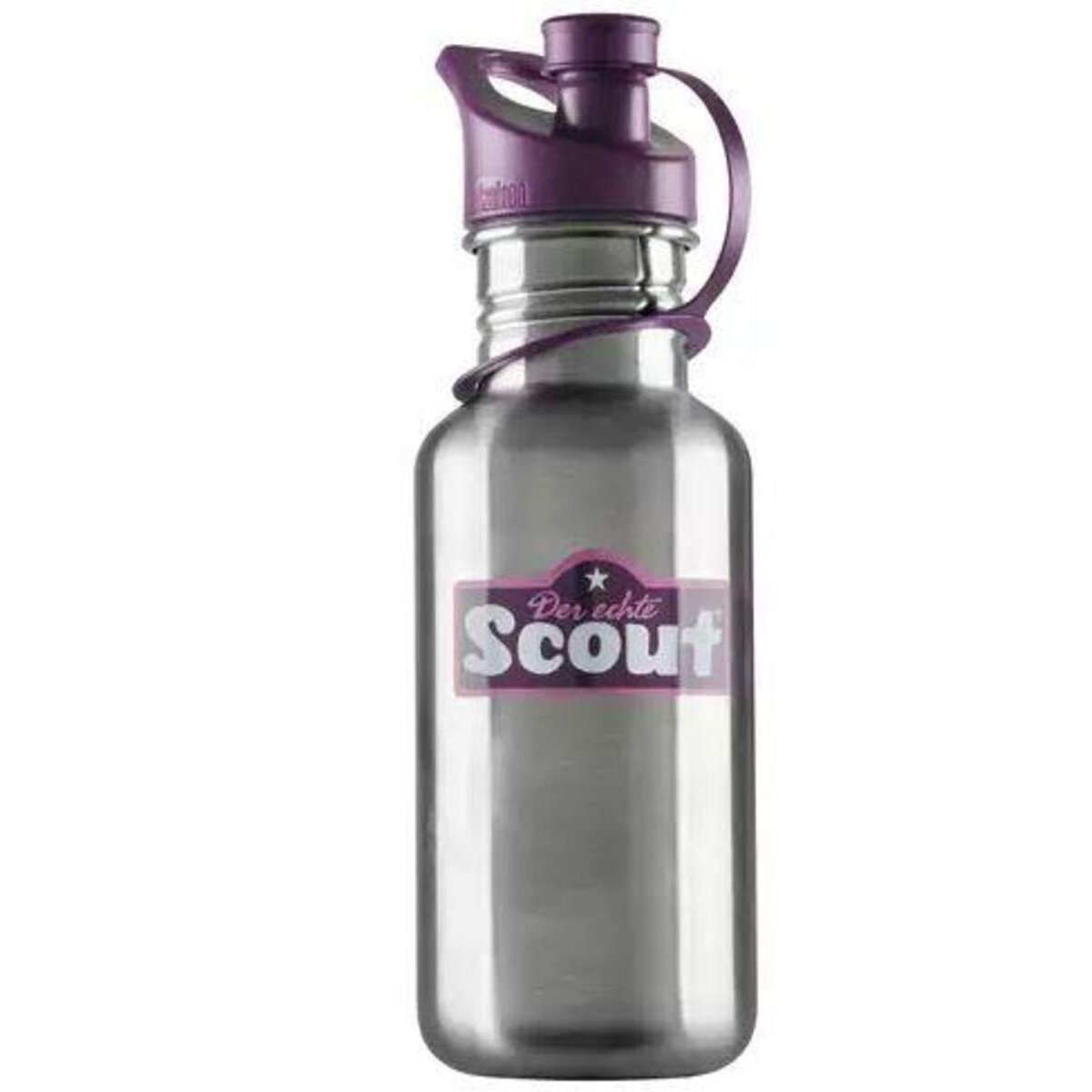 Scout Edelstahl Trinkflasche violett, 0,5L