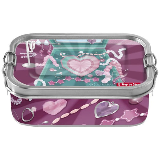 Step by Step Edelstahl-Lunchbox "Glitter Heart Hazle"