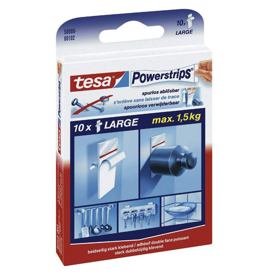 tesa Powerstrips Large, 10 Strips für max 1,5KG