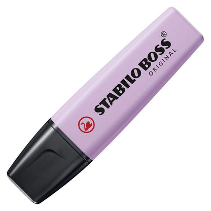 Textmarker - STABILO BOSS ORIGINAL Pastel - 4er Pack - Hauch von Minzgrün, rosiges Rouge, Schimmer von Lila, zartes Türkis