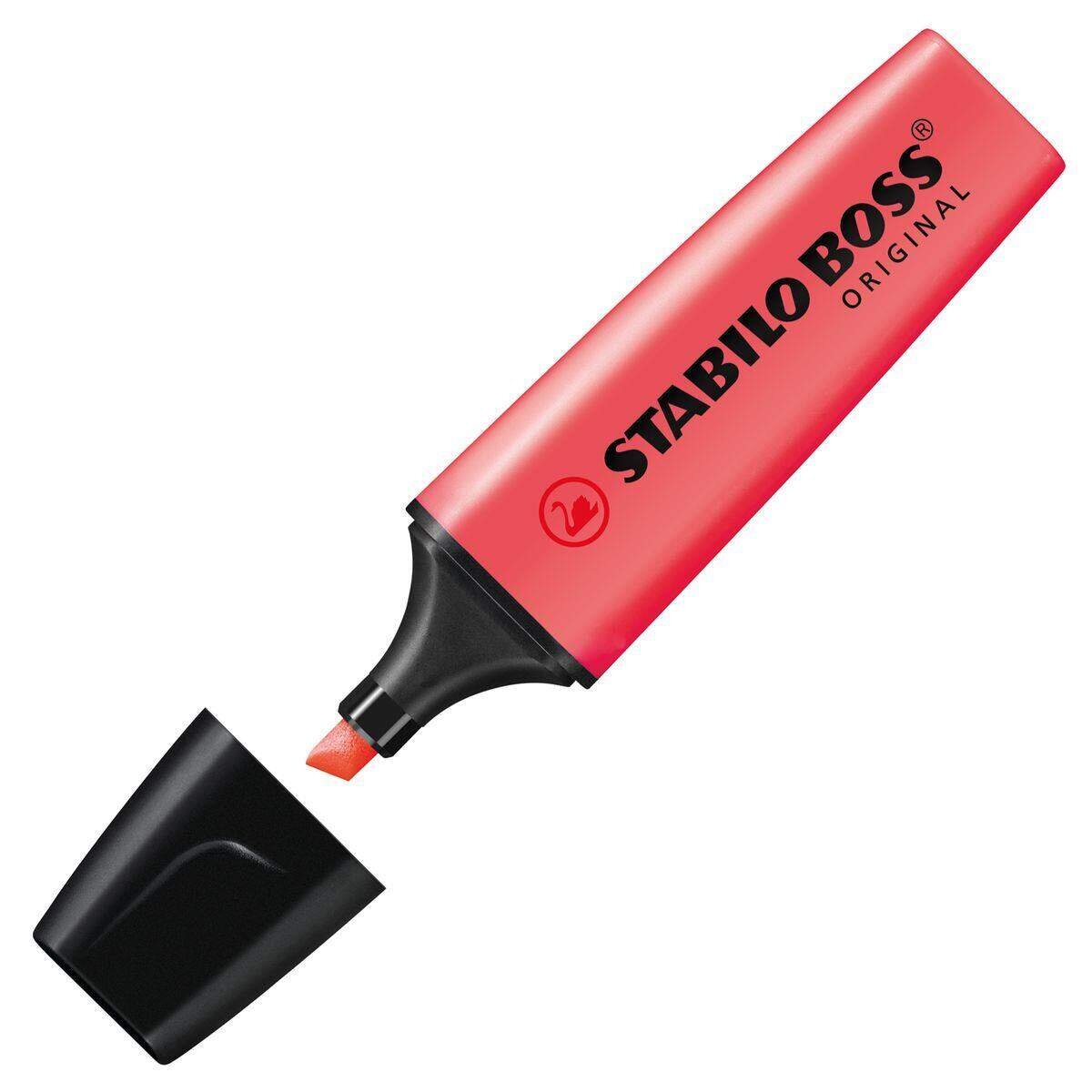 Textmarker - STABILO BOSS ORIGINAL - Einzelstift - rot