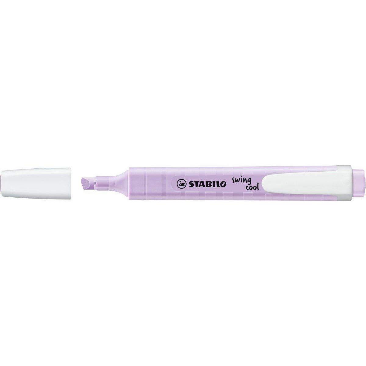 Textmarker - STABILO swing cool Pastel Edition - Einzelstift - Schimmer von Lila