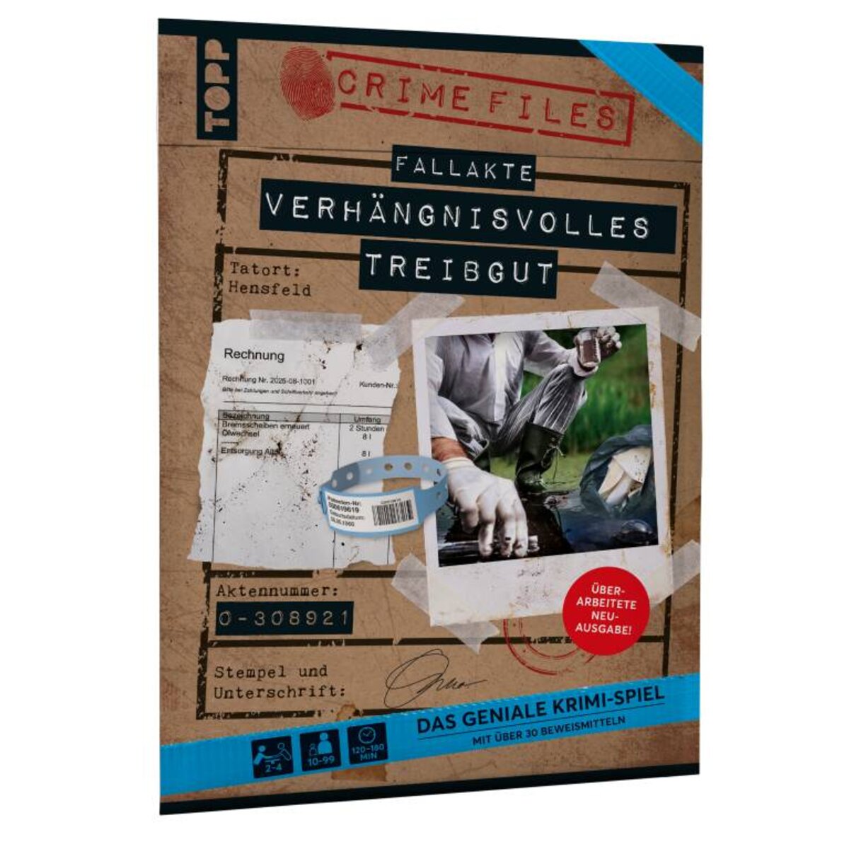 Topp Crime Files Fallakte Verhängnisvolles Treibgut Detektivspiel bis zu 4 Spieler