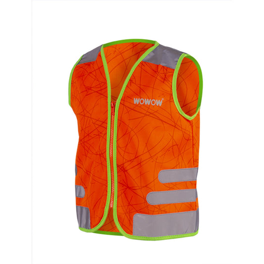 WOWOW Sicherheitsweste Nutty Jacket für Kinder orange mit Refl.-Streifen - Größe: XS