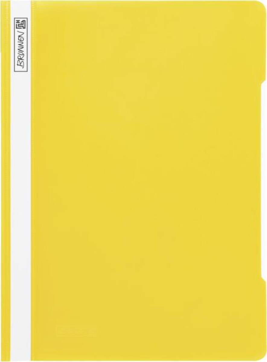 BRUNNEN Schnellhefter A4 aus PVC, gelb