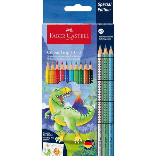 Faber-Castell Buntstift Colour Grip Dino 10+3