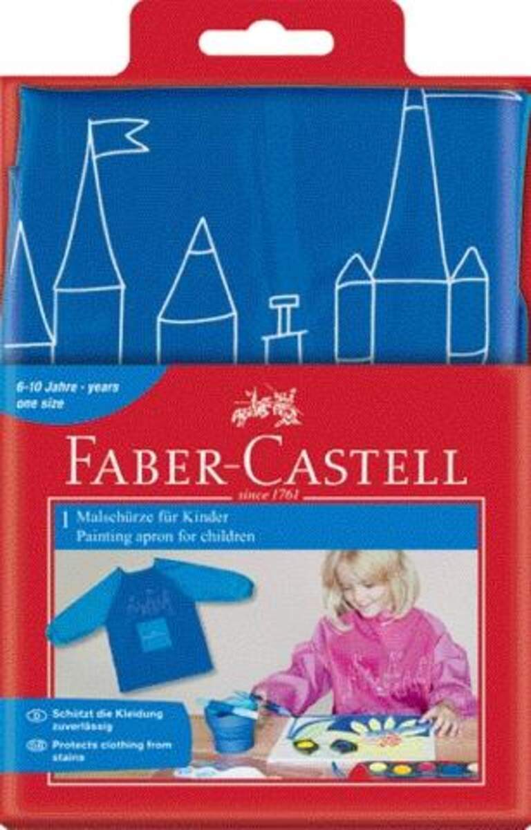 Faber-Castell Malschürze für Kinder, blau