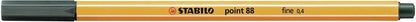 Fineliner - STABILO point 88 - Einzelstift - olivgrün