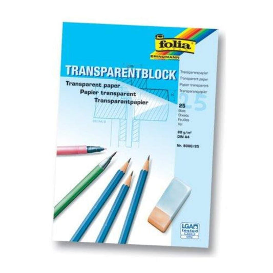 Folia BRI8000 Transparentpapier A4 80g 25 Blatt