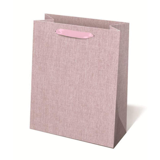 Idena Geschenktasche "Textil-Struktur", 34,5 x 25 x 8,5 cm, pink