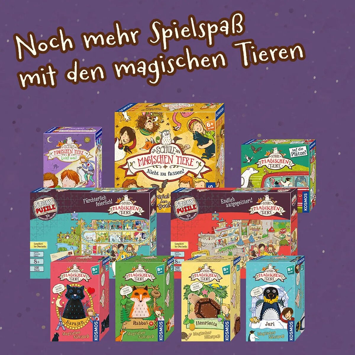 KOSMOS Story Puzzle: Die Schule der magischen Tiere Endlich ausgegeistert! 200 Teile