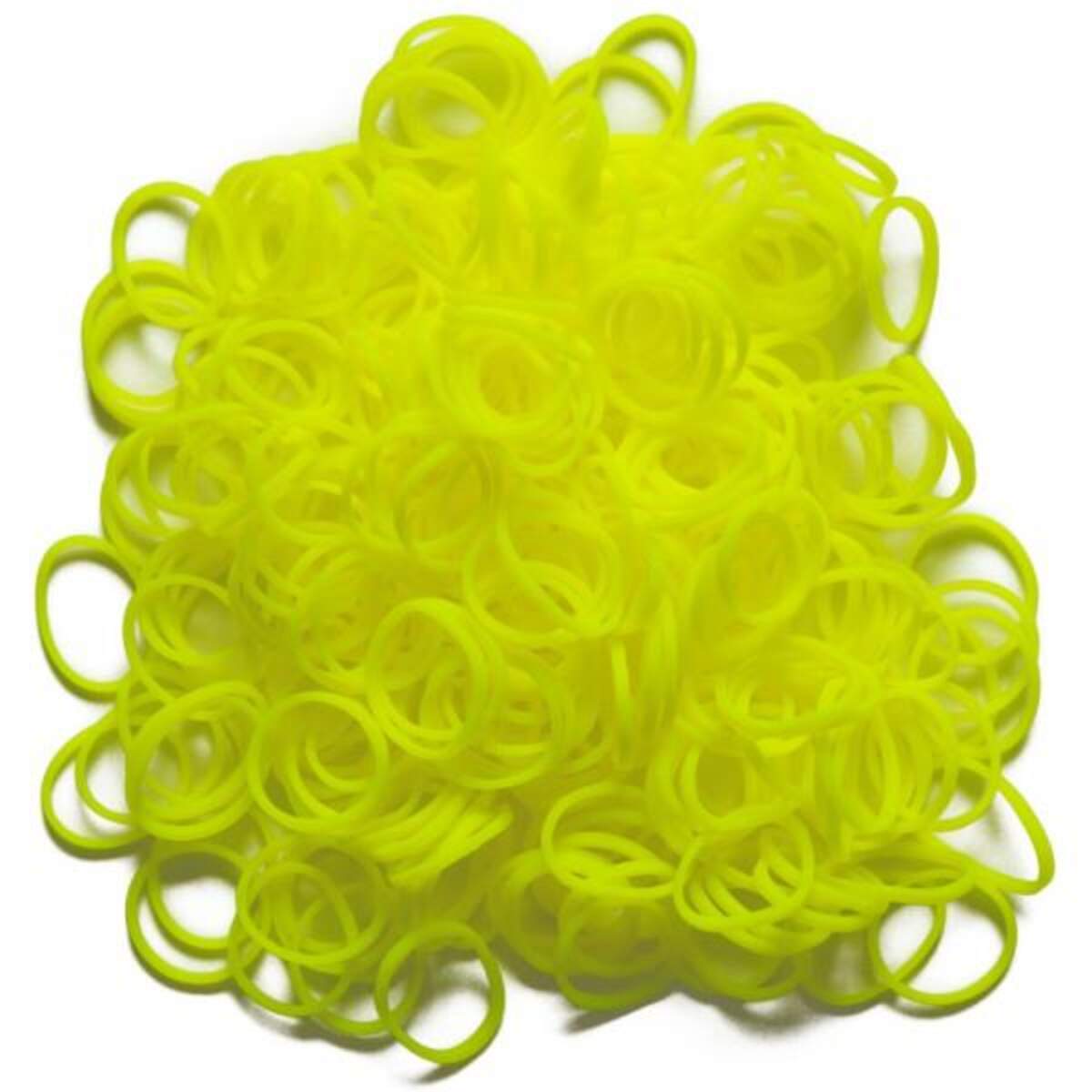 Original Rainbow Loom® Silikonbänder Neon, gelb